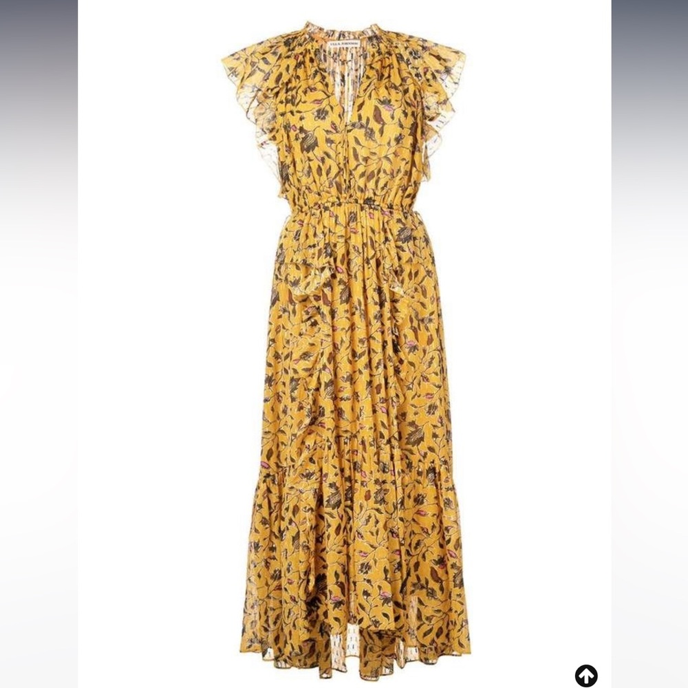 Ulla Johnson Floral Print Midi Dress